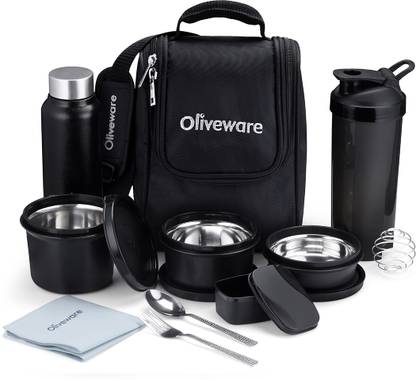 Oliveware Teso Fuel Meal Combo Lunch box Set 6 Containers Lunch Box