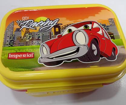 Imperial lunc LUNCH BOX RED AND YELLOW 3 Containers Lunch Box