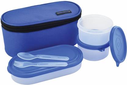 Trueware Elite 2+1 PP Blue 3 Containers Lunch Box