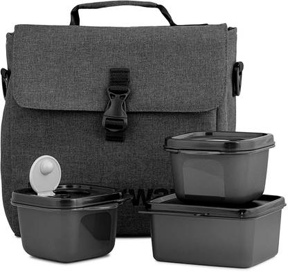TUPPERWARE Plastic New Urban Lunch Set 3 Containers Lunch Box