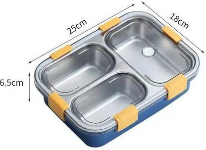 HPHCRAFTT Superhero Lunch Box for Kids - Glow-in-the-Dark & Officially Licensed 3 Containers Lunch Box