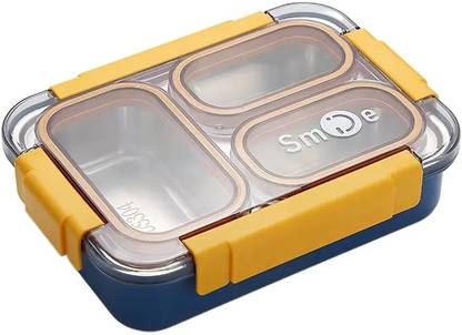 LunchBoxes Stainless Steel Lunch Box for School & Office | Tiffin Box - Leak-Proof 3 Containers Lunch Box