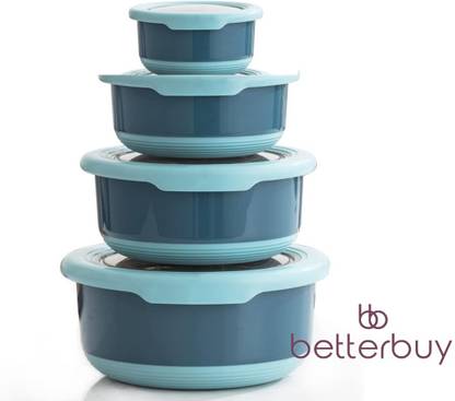 Better Buy Round 100% Leak Proof 4 Containers Lunch Box