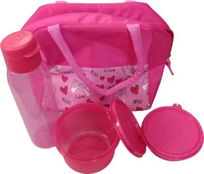 TUPPERWARE Love Collection Lunch Box 3 Containers Lunch Box