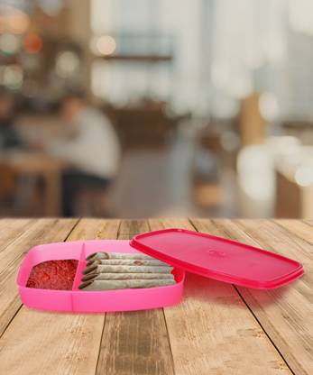 JAVA Light lunch Box Pink 1 Containers Plastic Office Lunch Box