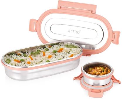 ATTRO Oval Lunch Box 1 Containers Lunch Box