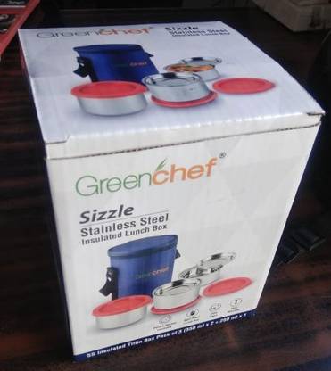 Greenchef SIZZLE 3 Containers Lunch Box