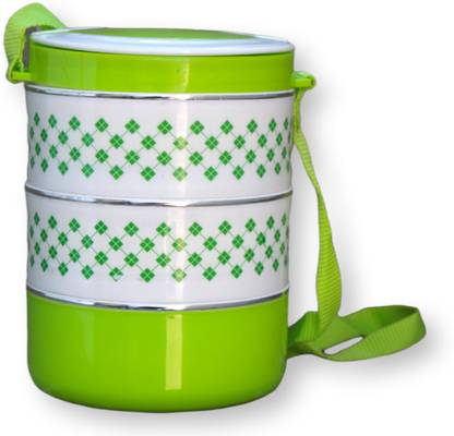 EazyClean 3 Layer Steam Fresh Random Color 3 Containers Lunch Box