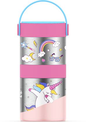 Rabitat Mealmate insulated Lunch Flask with Add on steel Container 700 ML - Sizzle 2 Containers Lunch Box