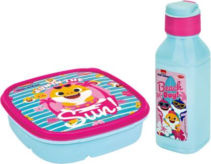 Pratap Fun time Easy(Hungry Kya easy + Fun 300 ml) Baby Shark 2 Containers Lunch Box