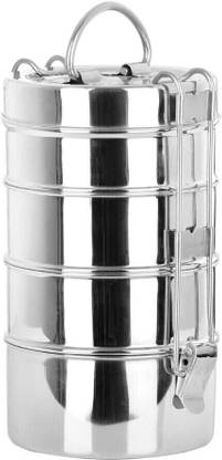 Fableart 4-Tier Stainless Steel Tiffin 4 Containers Lunch Box
