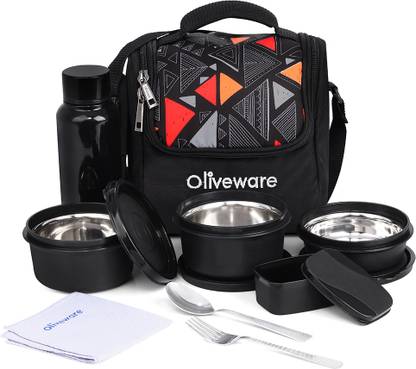 Oliveware Fresh Feast Lunch Box | 5 Containers Lunch Box