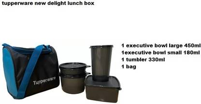 TUPPERWARE delight lunch box 4 Containers Lunch Box
