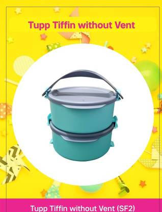 TUPPERWARE Tupp2 2 Containers Plastic Office Lunch Box