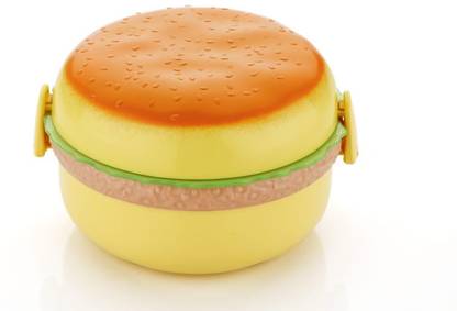 PAYSTORE FUN Burger Lunch box 3 Containers Plastic Office Lunch Box