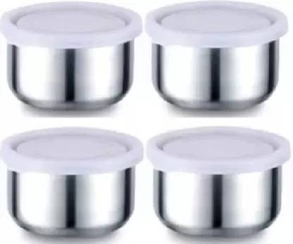 Manya STAINLESS STEEL AIRTIGHT LEAK PROOF 4 CONTAINERS 330ML 4 Containers Lunch Box