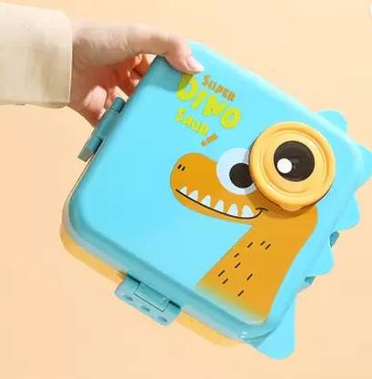FATFISH Unicorn Theme Portable Leak Proof 750ml Lunch Tiffin Box with Inside 480ml 1 Containers Lunch Box