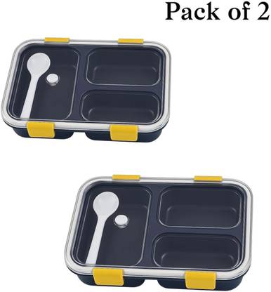 SHUBHAM INC lunchbox combo for school for boys_new 222 2 Containers Lunch Box