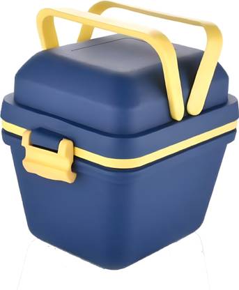 Shranjal 3 Compartment Tiffin with Handle & Push Lock 3 Containers Lunch Box
