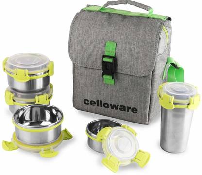 cello Stainless Steel 5 Containers Lunch Box