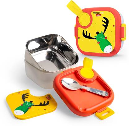 Rabitat Lunchmate Mini Stainless Steel Lunch Box with Spoon 1 Containers Lunch Box