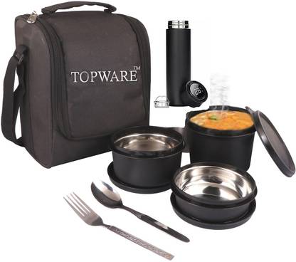 TOPPWARE New compact lunchbox with Smart Temperature bottle 3 Containers Lunch Box
