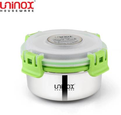 UNINOX Stainless steel lock n lock green color containers 425ml Set of 1 Containers Lunch Box