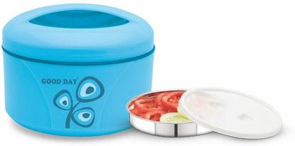 Good Day Mega Munch Sr Insulated Inner Stainless Steel Tiffin Box For Kids 2 Containers Lunch Box