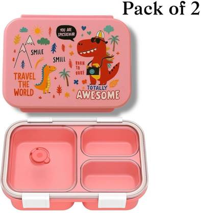 SHUBHAM INC lunchbox combo for school for boys_new 264 2 Containers Lunch Box