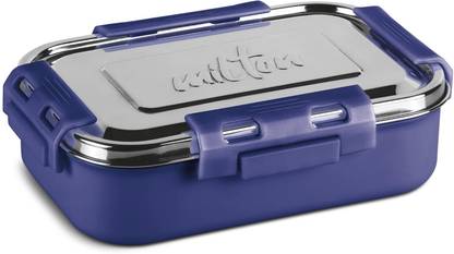 MILTON Steel Flat Insulated Inner Stainless Steel Tiffin Box, 700 ml 1 Containers Lunch Box