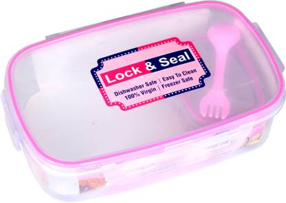 ATAICHI Spill proof Lunch box with Small Conatiner and 2 sided spoon and fork 1 Containers Lunch Box