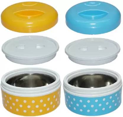 HITECH KITCHEN HIGH QUALITY 1 LAYER ( PACK OF 2 ) CONTAINER ROUND 1 Containers Lunch Box
