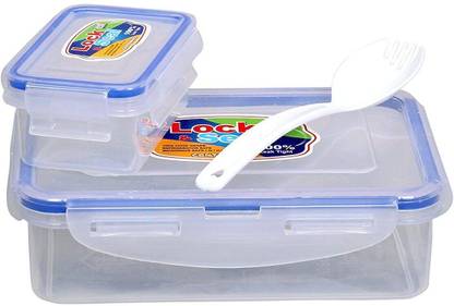 KITCHFUL LUNCH-BOX-600ML-TRNST 2 Containers Lunch Box