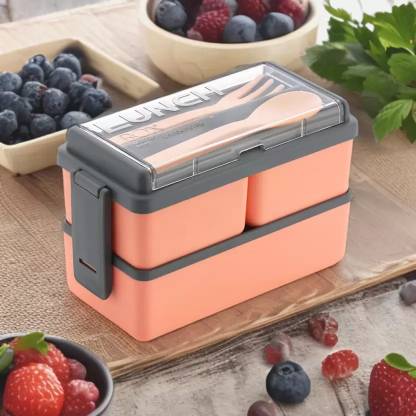 SHAKTIKITCHEN 3 Containers Lunch Box 3 Containers Lunch Box