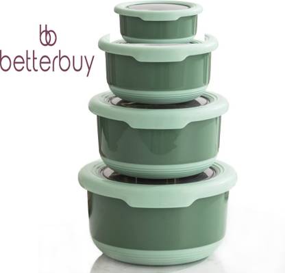 Better Buy Round 100% Leak Proof 4 Containers Lunch Box