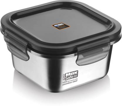 जोयो MaxSafe Microwave Safe SS Square Container 3503 - 600ML 1 कंटेनर लंच बॉक्स