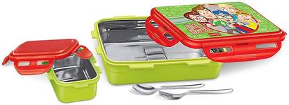 MILTON Mini Fun Treat Steel Tiffin 2 Containers Lunch Box