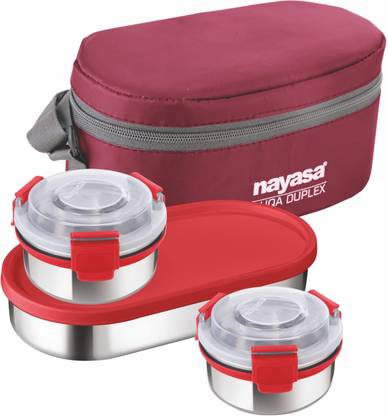 NAYASA Aqu Duplex 3 Containers Lunch Box
