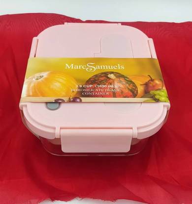 SMILERY Lunch Box for Kids Adults,3-Compartments Lunch Box with Removable Glass 1 Containers Lunch Box