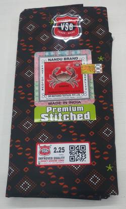 nandu Printed Orange Lungi