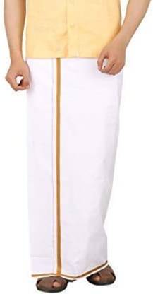 Essar Solid White Lungi
