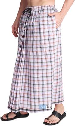 GOWRI TEX Checkered Multicolor Lungi