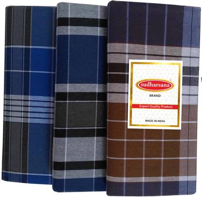 Feather Green Checkered Multicolor Lungi