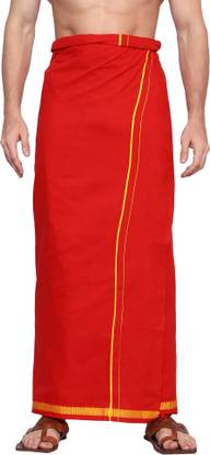 HouseOfCommon Woven Red Lungi