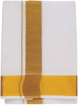 TUNI MANI Solid White Lungi