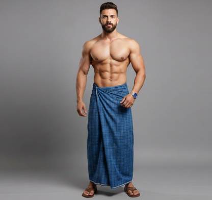 GOURI COLLECTIONS Checkered Multicolor Lungi