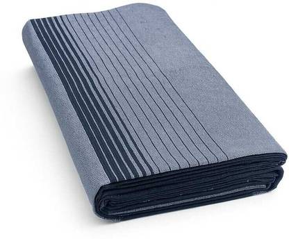 fiber looms Solid, Checkered, Striped Black, Grey Lungi