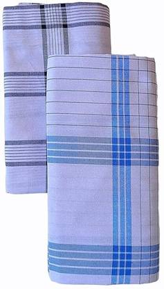 NANDAVAN Checkered White Lungi