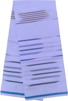 DARKBERRY Striped White Lungi