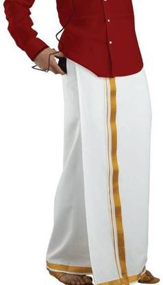 RVDP Self Design Men Dhoti